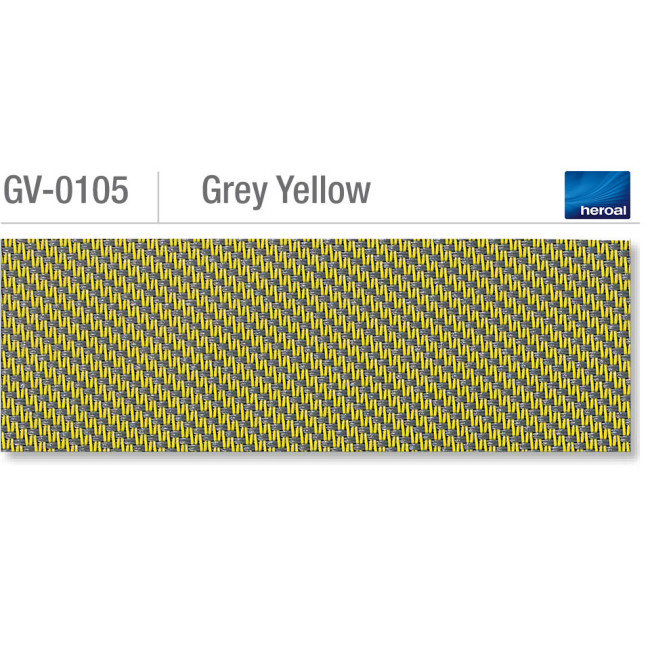 Heroal VSZ zip-screen | Grey Yellow