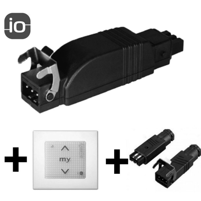 Pakke: Slim-receiver screen, bryter og kontakter (IO)