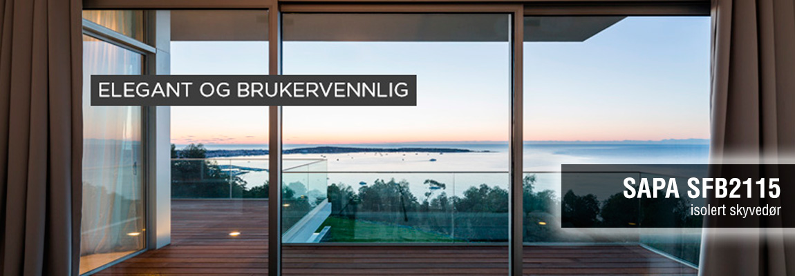 Umbra | Sapa 2115 isolert skyvedør